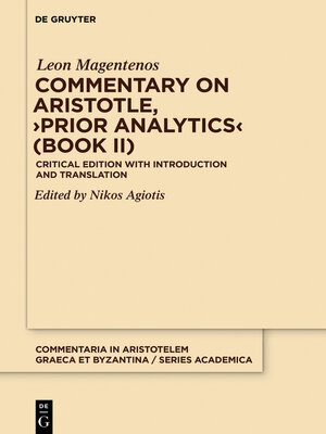 cover image of Commentary on Aristotle, ›Prior Analytics  (Book II)